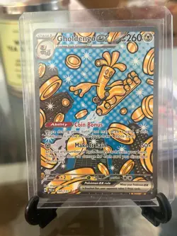 Pokemon Gholdengo EX TCG Prismatic Evolutions Card 164/131 NM Condition - Image 1