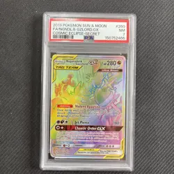 Naganadel & Guzzlord GX 260/236 Rainbow Secret Rare Pokemon Card Tag Team PSA 7 - Image 1