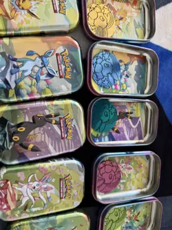 Pokemon Prismatic Evolutions Mini Tins + Costco Promo Cards Set of 8 - Cosmos - Image 4