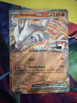 RESHIRAM EX 020/086 HOLO DOUBLE RARE PRIZE PACK SERIES CARDS POKEMON NEAR MINT - Image 1