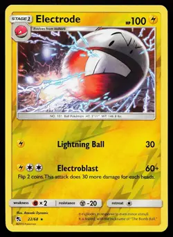 Electrode 22/68 Reverse Holo Rare Hidden Fates Pokemon Card - Image 1