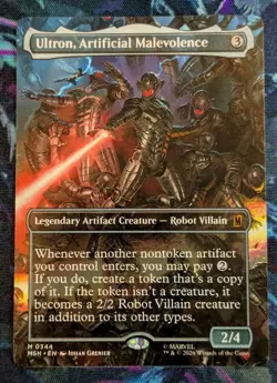 MTG - Ultron, Artificial Malevolence (borderless 0344) - MSH (NM+) - Image 1