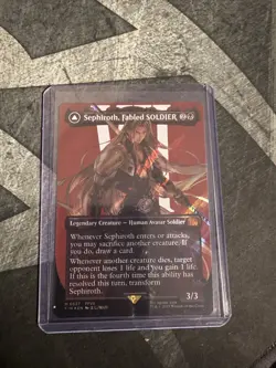 MTG Sephiroth, Fabled SOLDIER (Borderless) (Surge Foil) Final Fantasy Foil - Image 1