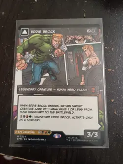 Magic The Gathering Eddie Brock (0224) (Borderless) Marvel's Spider-Man Regular - Image 1
