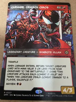 Carnage, Crimson Chaos (Borderless) Marvel's Spider-Man Regular - Mtg - Image 1