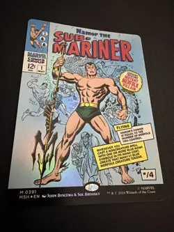 Namor The Sub-Mariner 0391 (Borderless Foil) Rare Marvel Super Heroes - Image 1