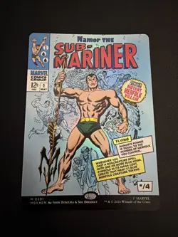 Namor The Sub-Mariner 0391 (Borderless Foil) Rare Marvel Super Heroes - Image 2