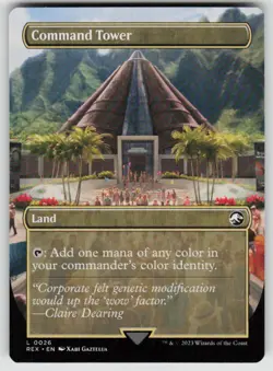 Command Tower (Borderless) 26 Universes Beyond: Jurassic World Collection NM - Image 1