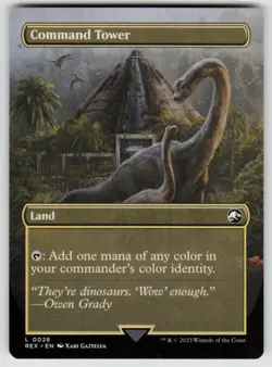 Command Tower (Borderless) 26 Universes Beyond: Jurassic World Collection NM - Image 2