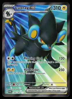 Luxray ex 195/167 Ultra Rare Twilight Masquerade Pokemon Card - Image 1
