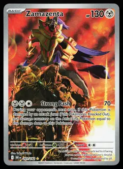 Zamazenta 201/182 Holo Illustration Rare Destined Rivals Pokemon Card - Image 1