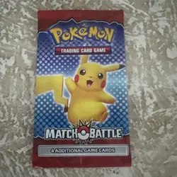 2022 McDonalds Happy Meal Toys Pokemon Match Battle Booster Card #6 Sealed Pack - Image 3