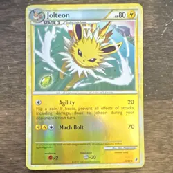 Pokemon TCG Jolteon 45/95 Call of Legends Reverse Holo Uncommon 80 HP Stage 1 EN - Image 1
