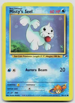 Misty's Seel 88/132 Gym Heroes Pokemon MP - Image 1