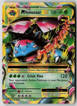 M Venusaur EX 2/108 Holo EX Rare Evolutions Pokemon NM - Image 1