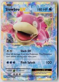 Slowbro EX 26/108 Holo EX Rare Evolutions Pokemon NM - Image 1