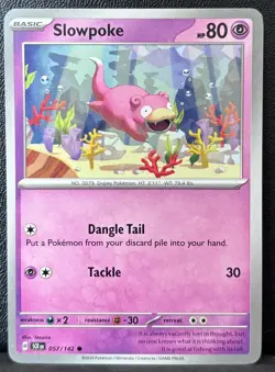 Slowpoke 57/142 Common Stellar Crown Pokemon Lightly Played - Image 1