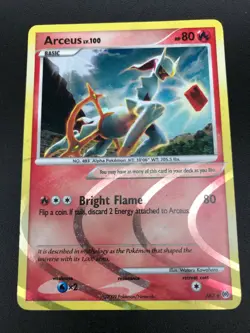 Arceus HOLO RARE AR3 Pokemon Platinum Arceus Legend TCG NM 2009 - Image 1