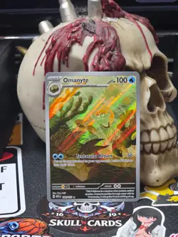 ☠☠ Pokemon Omanyte 180/165 Sv: Scarlet & Violet 151 Holo - Image 1