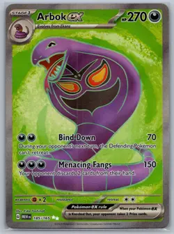 Pokemon Scarlet & Violet 151 - Arbok EX 185 Full Art - Image 1
