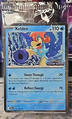 Pokemon TCG Chaos Rising Keldeo Cosmos Holo 019/086 Stamped Promo Sealed ME:04 - Image 1