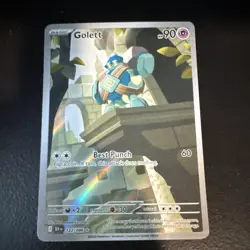 Pokemon TCG Golett 122/086 Sv: Black Bolt Illustration Rare Holo EN 90HP 2025 - Image 1