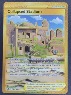 Collapsed Stadium 215/196 Secret Rare Lost Origin Pokemon TCG - Image 1