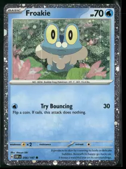 Froakie 056/197 Cosmos Holo Common Obsidian Flames Pokemon Reverse H Near Mint - Image 1