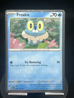 Pokemon TCG Froakie (Cosmos Holo) 056/197 Obsidian Flames Promo NM - Image 1