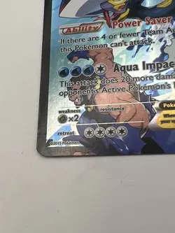 Pokemon Team Aqua's Kyogre EX 6/34 Double Crisis Full Art Holo LP🔥 - Image 3