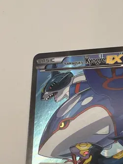 Pokemon Team Aqua's Kyogre EX 6/34 Double Crisis Full Art Holo LP🔥 - Image 4