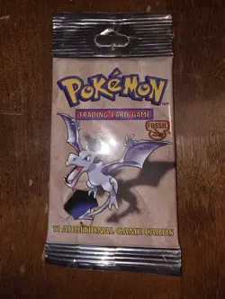 SEALED Pokemon Fossil Booster Pack (WOC06159) long crimp, heavy 20.9g - Image 3