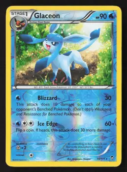 Glaceon Rare Reverse Holo FFI 19/111 LP Pokemon TCG - Image 1