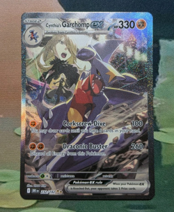 Pokemon TCG Cynthia's Garchomp ex 232/182 SV10 Destined Rivals SIR - Image 1