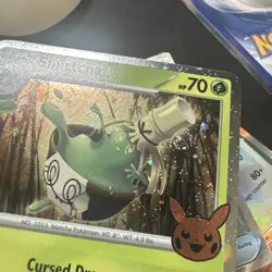 Pokemon TCG Halloween Trick Or Trade 2024 Sinistcha #22/167 Cosmos Rare (SWIRL) - Image 3