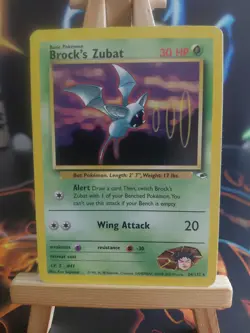 Pokemon TCG Brock's Zubat Gym Heroes 24/132 Regular Unlimited Rare - Image 1