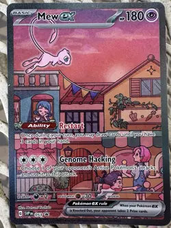 Mew ex SVP 053 Pokemon TCG Scarlet Violet 151 Black Star Promo Full Art | NM - Image 1