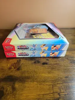 Pokemon TCG Prismatic Evolutions Poster Collection Box Factory Sealed Pack X 2 - Image 2