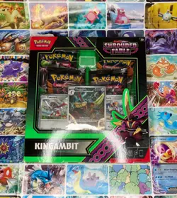 Pokemon TCG S&V Shrouded Fable Kingambit Illustration Collection Box Minor Tear - Image 1