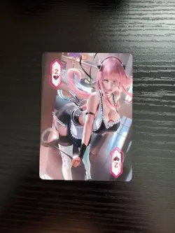 Goddess Story Waifu Card - ACG Poker 2 - 2 of Hearts - Anya Forger - Image 1