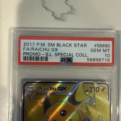 Pokemon PSA 10 GEM MINT Raichu GX FA Shining Legends Special Collection SM90 - Image 2