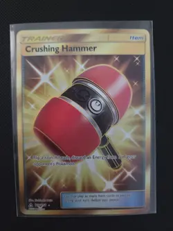 2018 Ultra Prism Crushing Hammer Holo Secret Rare SR #166/156 - Image 1