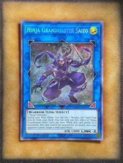 Yugioh Ninja Grandmaster Saizo SHVA-EN011 Secret Rare 1st Ed LP - Image 1