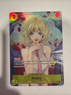 One Piece TCG Stussy (Alternate Art) OP13-110 Carrrying On His Will Holo NM/M 2 - Image 1