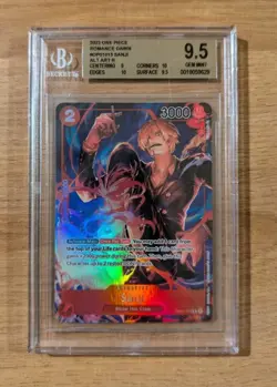 SANJI ALTERNATE ART ONE PIECE OP01-013 ROMANCE DAWN 2022 BGS 9.5 - Image 1
