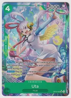 2025 One Piece Carrying On His Will Uta Super Rare Alternate Art #OP13-023 - Image 1