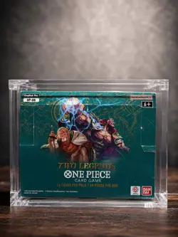 One Piece Booster Box Acrylic Magnetic Case 99% UV Rejection With Cleaning Cloth - Image 1