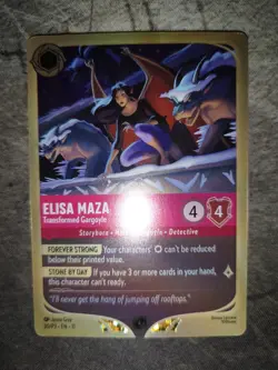 Disney Lorcana - Elisa Maza - Transformed Gargoyle - 30/P3 Holo Foil Tcg - NM - Image 1