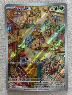 Pokemon TCG Bramblin Full Art Holo Illustration Rare Paldea Evolved 198/193 - Image 1