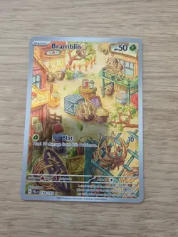 Pokemon TCG Bramblin Full Art Holo Illustration Rare Paldea Evolved 198/193 - Image 1